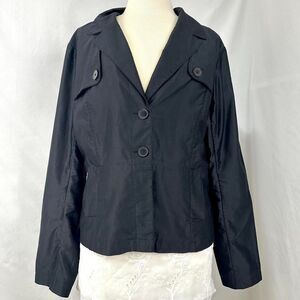 MOSSIMO VTG 90s Black Satin Blazer Jacket Womens Plus XXL Indie Downtown Girl‎